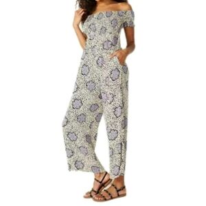 Rewind Smocked Off-The-Shoulder Jumpsuit XL.C146‎